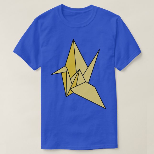 Origami Crane Orizuru Bird T-Shirt (Design Front)