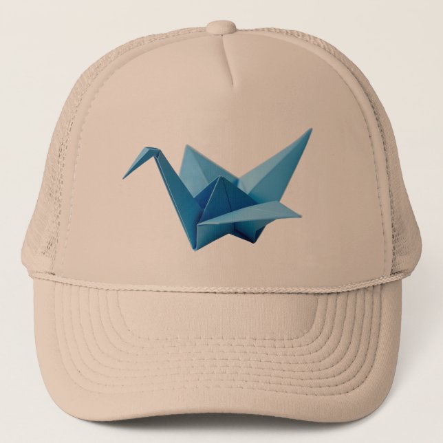 Origami Crane  Trucker Hat (Front)