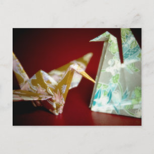 Origami Cranes • Postcard