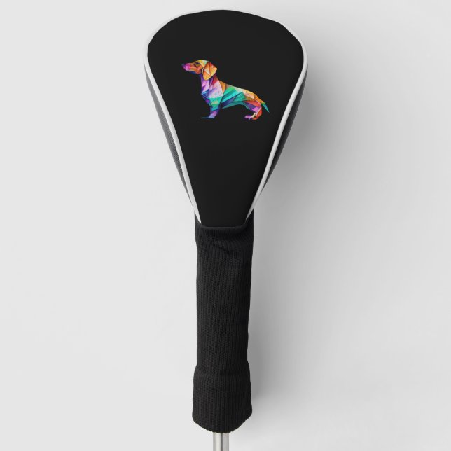 Origami Dachshund  Golf Head Cover (Front)