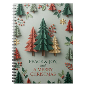 Origami Evergreen Wishes Notebook