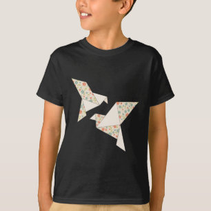 origami floral bird T-Shirt