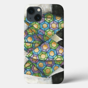 Origami Fortune Teller on Geometric Paper iPhone 13 Case