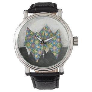 Origami Fortune Teller on Geometric Paper Watch