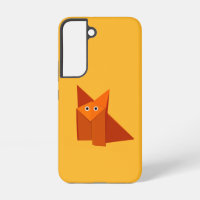 Origami Fox Kawaii Cute Orange Yellow