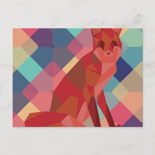 Origami Fox Postcard (Front)