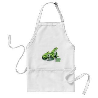 Origami Frogs in Geometric Style Standard Apron