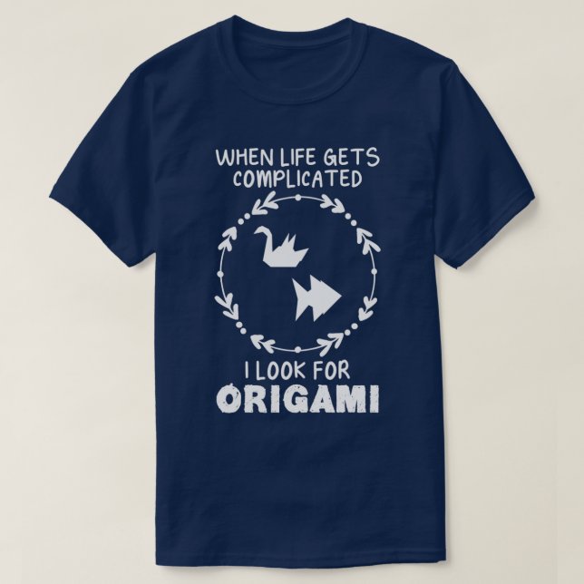 Origami Funny Design For Gift 2 T-Shirt (Design Front)