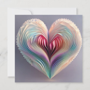 Origami Heart Holiday Card