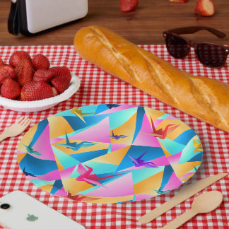 Origami Kaleidoscope Paper Plate