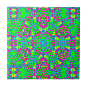 Origami Mauve Green Multi Tile