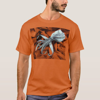 Origami Octopus on a red Ocean T-Shirt