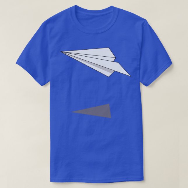 origami paper aeroplane T-Shirt (Design Front)