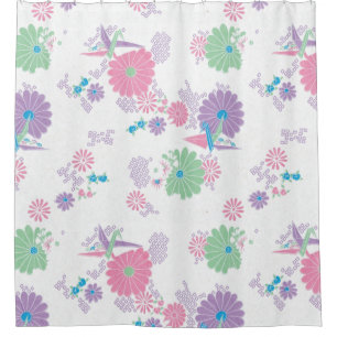 Origami Paper Cranes and Flowers
