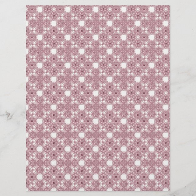 Origami Paper Mauve White Customizable Hobby Art (Front)