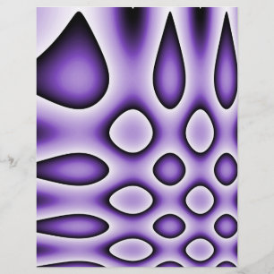 Origami Paper, Purple Abstract Dots & Teardrops Flyer