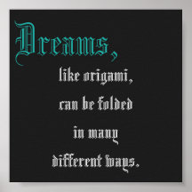 Origami quote mini