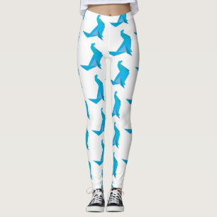 Origami Seal Summer Leggings