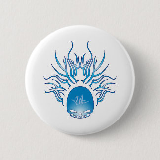 Origami Skull 2 Inch Round Button
