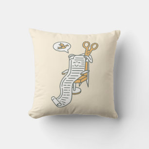 Origami Style, Please Throw Pillow