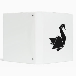 Origami swan binder