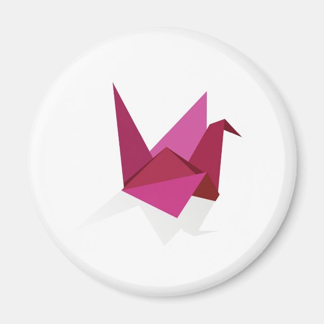 origami swan magnet (Front)
