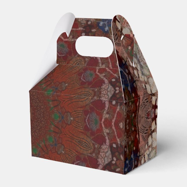 Origami Traditional Asian Motif Favor Box (Front Side)