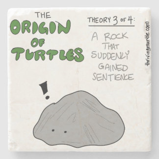 Origin of Turtles Theory 3 Stone Coaster