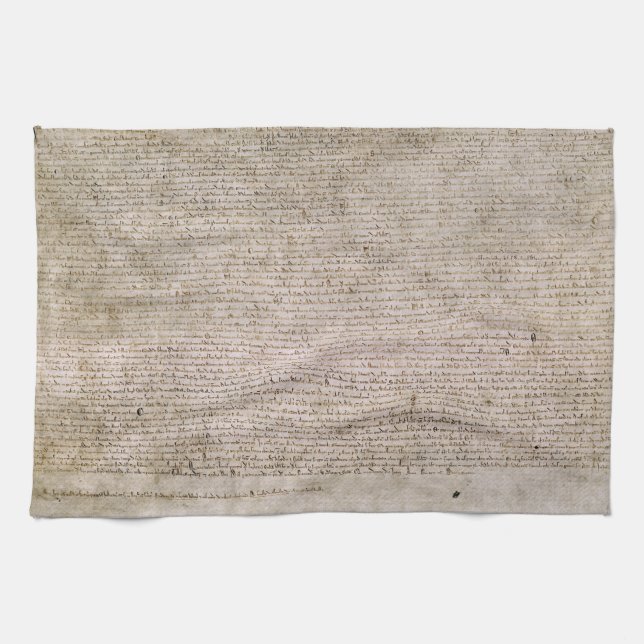 ORIGINAL 1215 Magna Carta British Library Kitchen Towel (Horizontal)