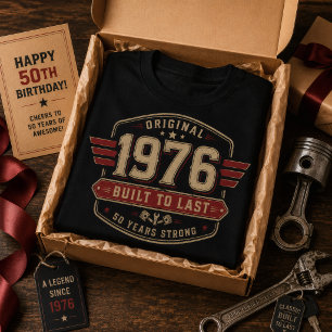 Original 1976 Built To Last Vintage 50 Years  T-Shirt