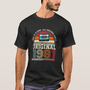 Original 1981 41st Birthday Birthday  For Men And  T-Shirt