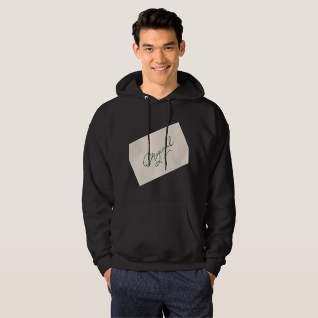 Original 1 Black Men’s Pullover Hoodie (Front Full)