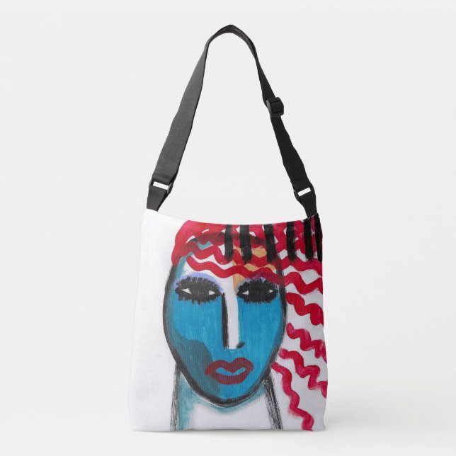 Original Abstract Art  Crossbody Bag (Front)