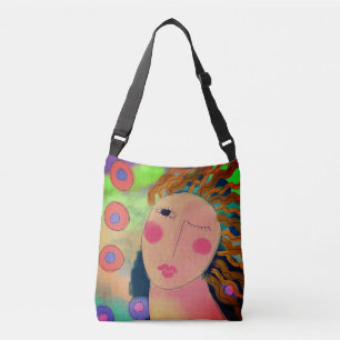 Original Abstract Art Crossbody Bag