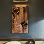 Original abstract art painting 6 print dark brown<br><div class="desc">An original abstract vertical art painting print - This piece is gloomy, dark, rich in contrast with a hint of black, eye catching brown and beige hues which is best for home or office decor. It also comes in other colours of your choice. Choose from available colour palette or contact...</div>