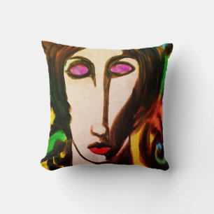 Original Abstract Art Throw Pillow
