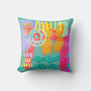 Original Abstract Art Throw Pillow