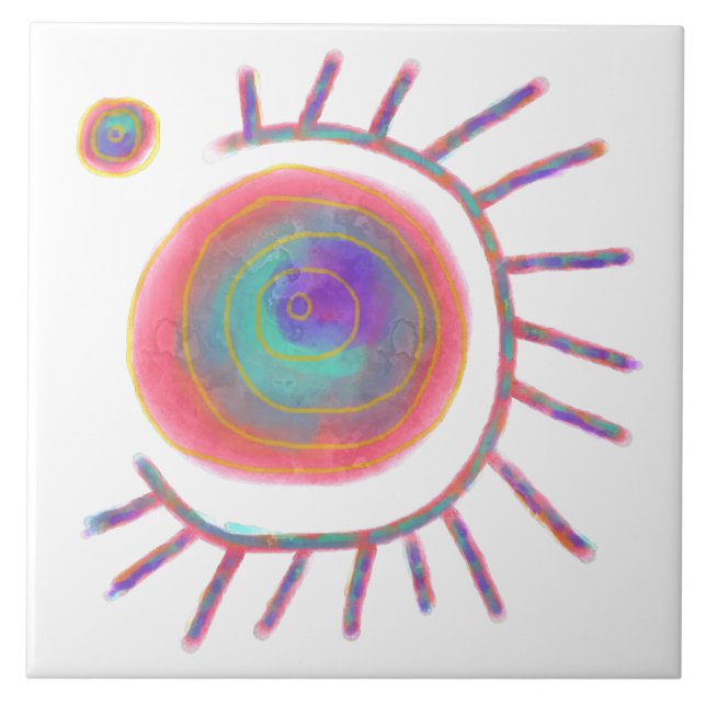 Original Abstract Art Tile (Front)