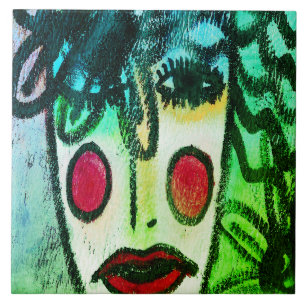 Original Abstract Art Tile