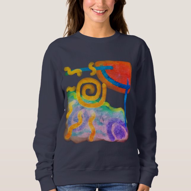 Original Abstract Art to Wear Sweatshirt (Front)