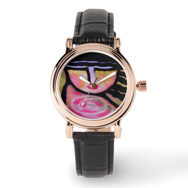 Original Abstract Art to Wear Watch (Front)