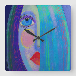 Original Abstract Art Wall Clock
