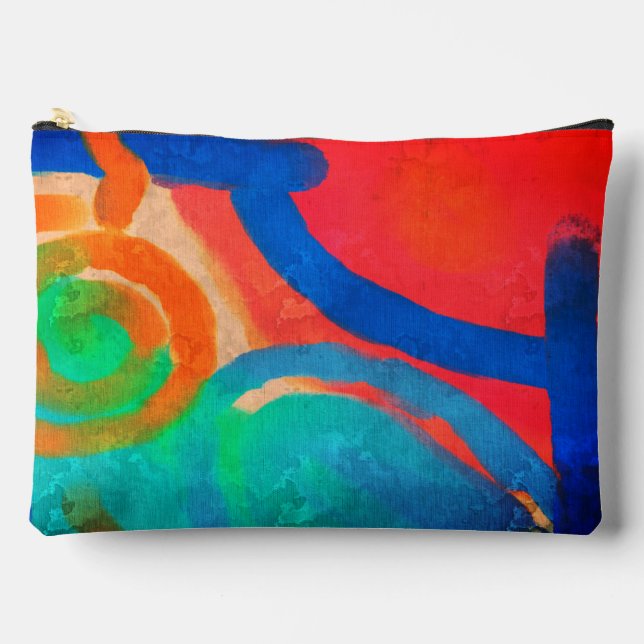 Original Abstract Digital Art Accessory Pouch (Front)