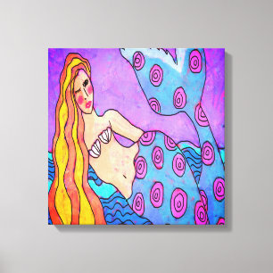 Original Abstract Digital Mermaid Print