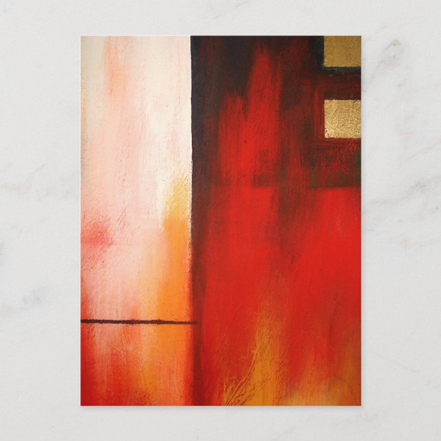Original Abstract Painting Art Postcard (Front)