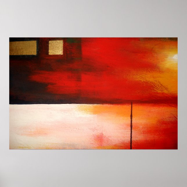 Original Abstract Painting Art Poster Modern (Front)