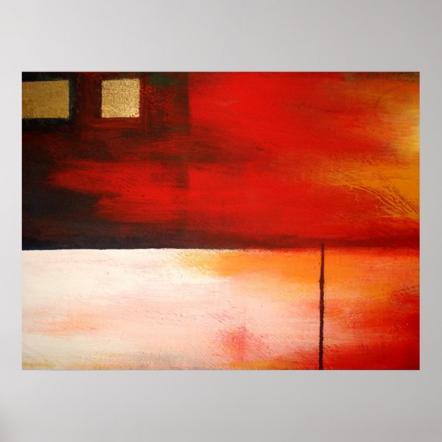 Original Abstract Painting Art Poster Modern (Front)