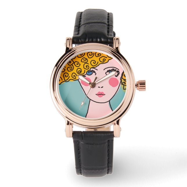 Original Abstract Wearable Art Watch (Front)