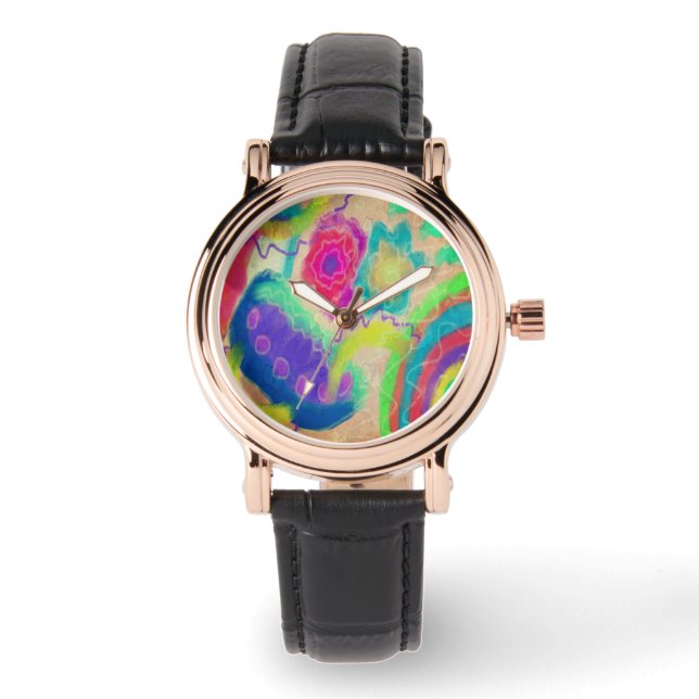 Original Abstract Wearable Art Watch (Front)