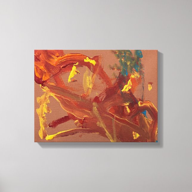Original acrylic painting printed as  canvas print (Front)